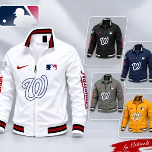 Limited Edition – Customized MLB Washington Nationals Multicolor Men’s Casual Jacket