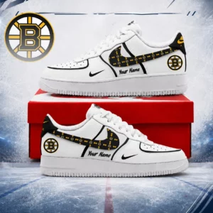 Limited Edition – Customized NHL Boston Bruins Af1 Shoes