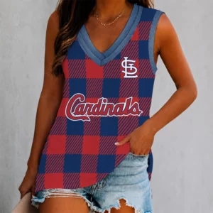 Limited Edition – Customized MLB St. Louis Cardinals Women’s V-Neck Tank Top