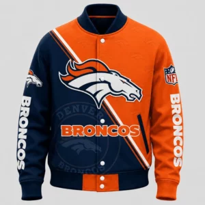 Limited Edition – Customized NFL Denver Broncos Satin Varsity & Baseball Jacket