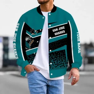 Limited Edition – Customized NHL San Jose Sharks Satin Varsity Jacket & Baseball Jacket