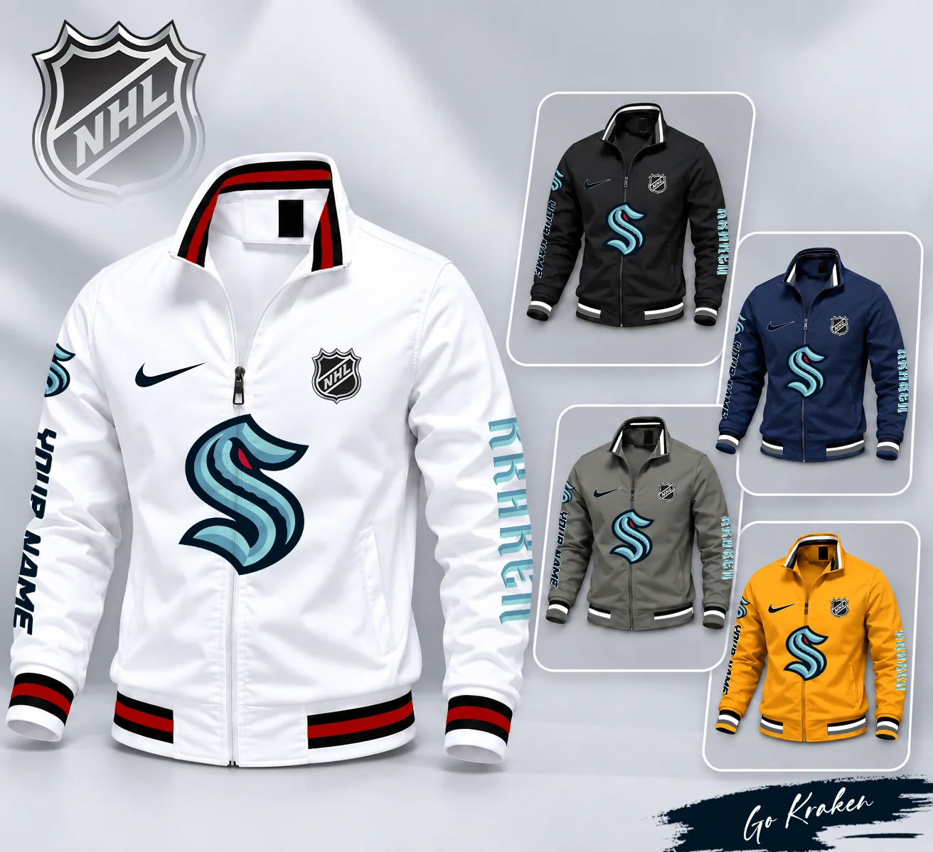 Limited Edition – Customized NHL Seattle Kraken Multicolor Men’s Casual Jacket
