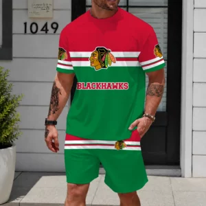 Limited Edition – Customized NHL Chicago Blackhawks Unisex T-Shirt & Shorts Set
