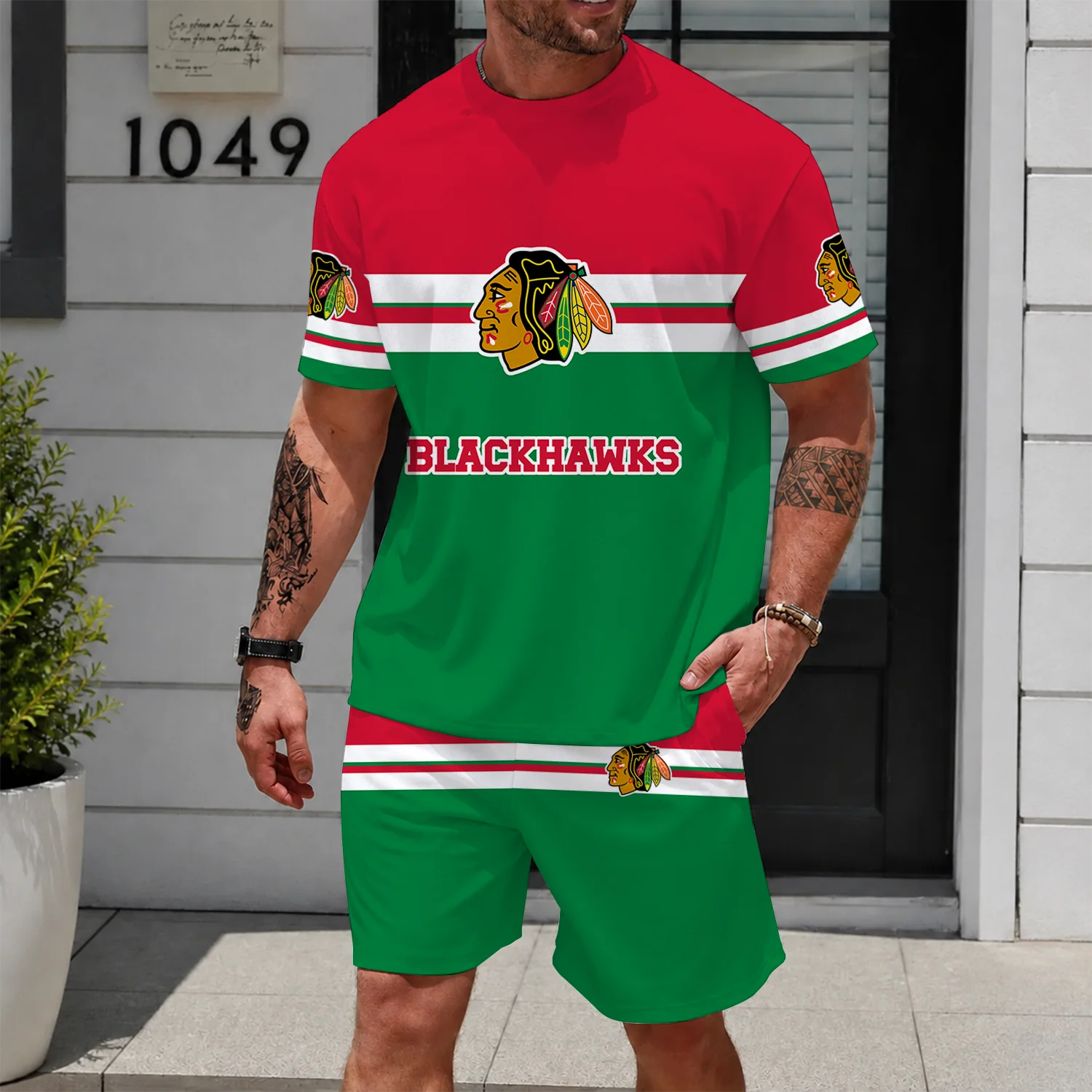 Limited Edition – Customized NHL Chicago Blackhawks Unisex T-Shirt & Shorts Set