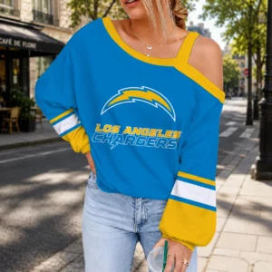 Limited Edition – Customized NFL Los Angeles Chargers Drop Shoulder Sweatshirt