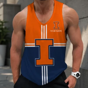 Limited Edition – Customized NCAA Illinois Fighting Illini Strappy Unisex Tank Top