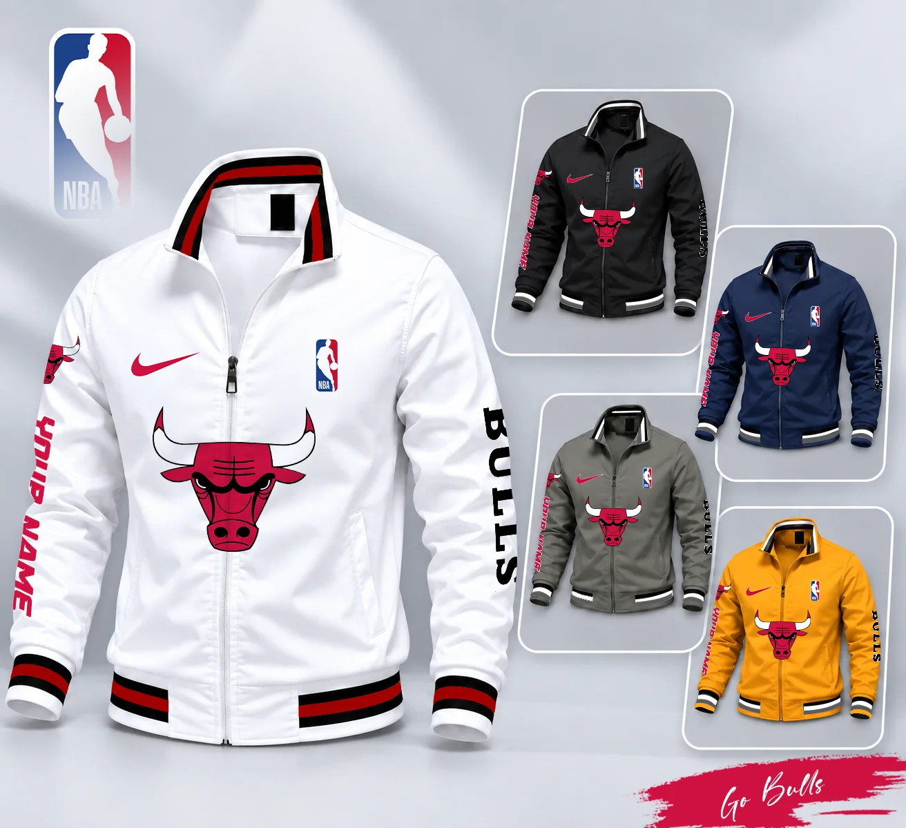 Limited Edition – Customized NBA Chicago Bulls Multicolor Men’s Casual Jacket