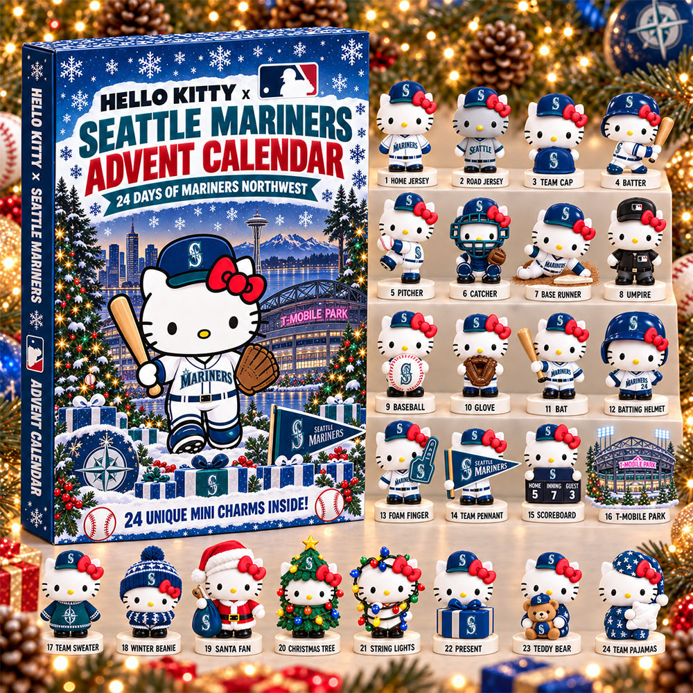Hello Kitty x Seattle Mariners 2026 Christmas Advent Calendar Mariners Xmas Calendar