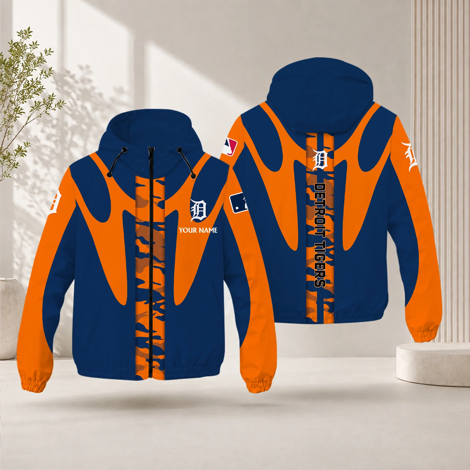Limited Edition – Customized MLB Detroit Tigers Windbreaker Jacket