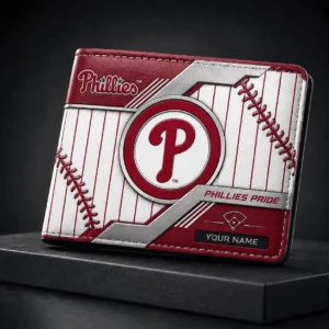 Limited Edition – Customized MLB Philadelphia Phillies Leather Wallet