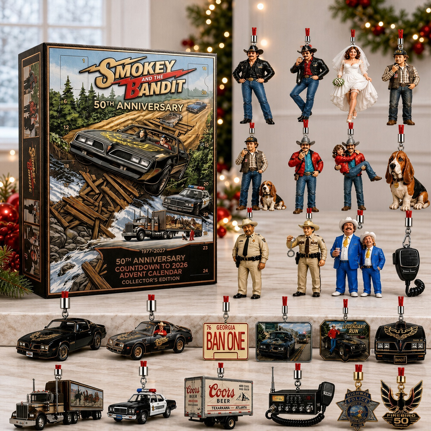 Smokey And The Bandit 50th Anniversary Advent Calendar 2026 Christmas Ornaments