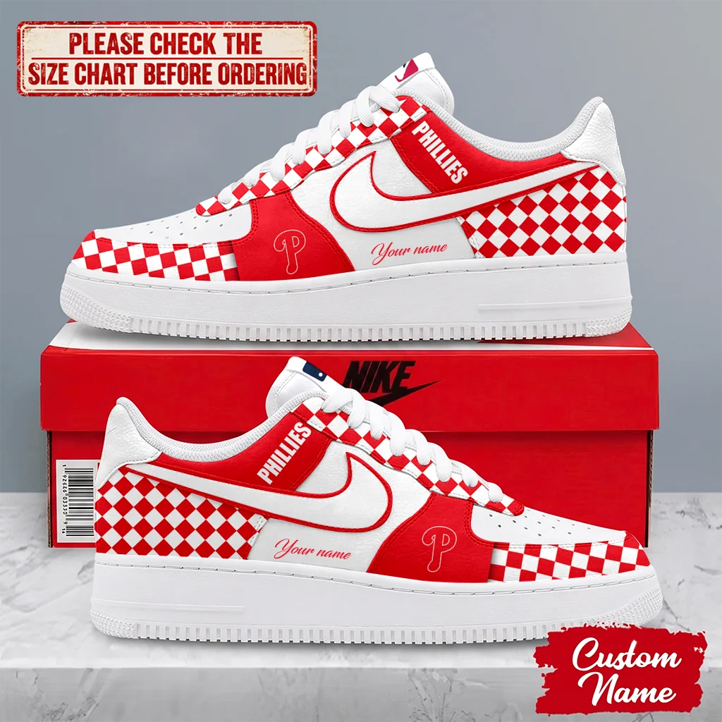 Limited Edition – Customized MLB Philadelphia Phillies Af1 Shoes