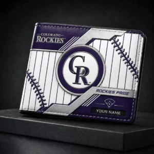 Limited Edition – Customized MLB Colorado Rockies Leather Wallet