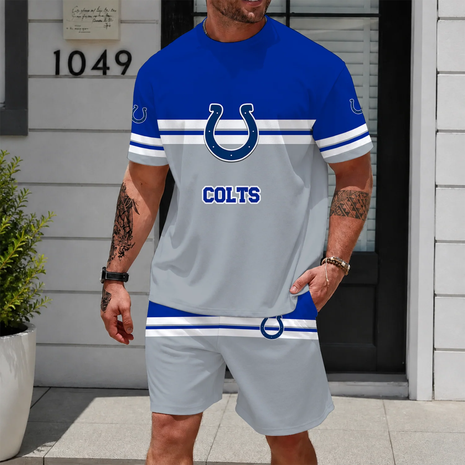 Limited Edition -customized NFL Indianapolis Colts Unisex T-Shirt & Shorts Set