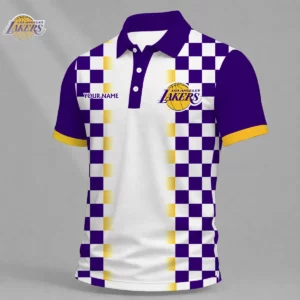 Limited Edition – Customized NBA Los Angeles Lakers Polo Shirt