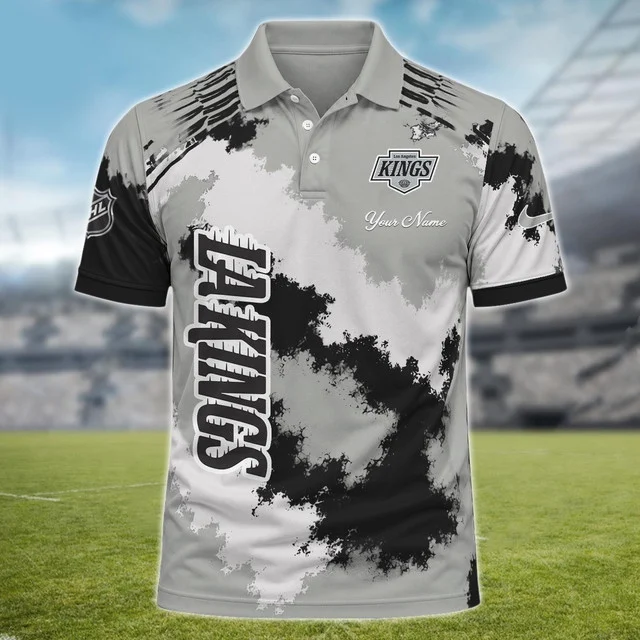 Limited Edition – Customized NHL Los Angeles Kings Polo Shirt - Image 2