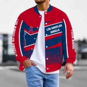 Limited Edition – Customized MLB Los Angeles Angels Satin Varsity & Baseball Jacket