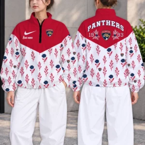 Limited Edition – Customized NHL Florida Panthers V-Neck Zipper Sweatshirt Jacket