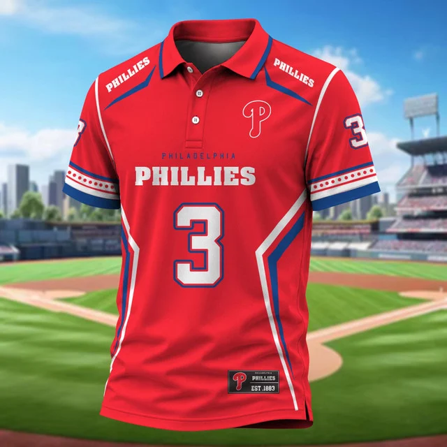 Limited Edition – Customized MLB Philadelphia Phillies Polo Shirt
