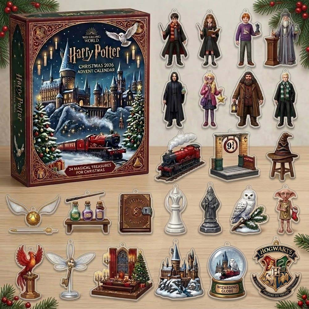 Harry Potter Magic Christmas Advent Calendar 2026 24 Days Christmas Countdown Gift Ideas