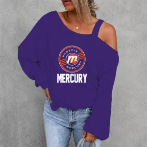 Limited Edition – Customized WNBA Phoenix Mercury Women’s Off-Shoulder Long Sleeve Shirt
