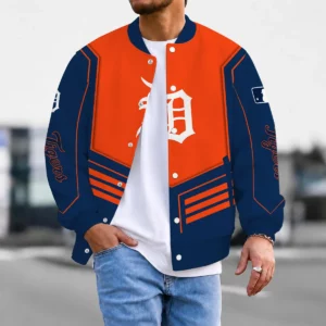 Limited Edition – Customized MLB Detroit Tigers Satin Varsity & Baseball Jacket