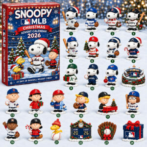 Snoopy x MLB Baseball Christmas Advent Calendar 2026 Snoopy Christmas Merch Gift Ideas