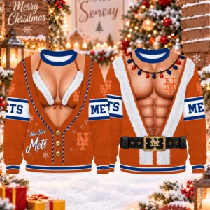Limited Edition – Customized MLB New York Mets Christmas Unisex Sweatshirt