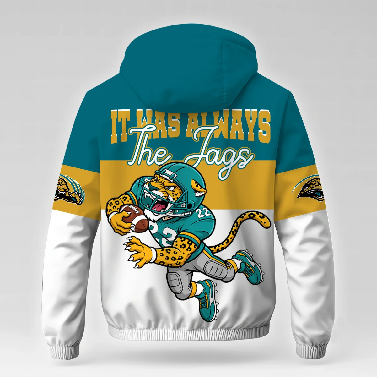 Limited Edition – Customized NFL Jacksonville Jaguars Windbreaker Jacket - Image 2