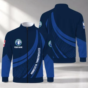 Limited Edition – Customized NBA Minnesota Timberwolves Stand Collar Jacket