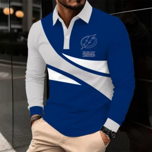 Limited Edition – Customized NHL Tampa Bay Lightning Men Long Sleeve Polo Shirt