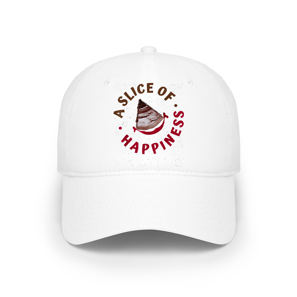 A Slice Of Happiness Enjoying Chocolate Cake Day Cap - Image 3