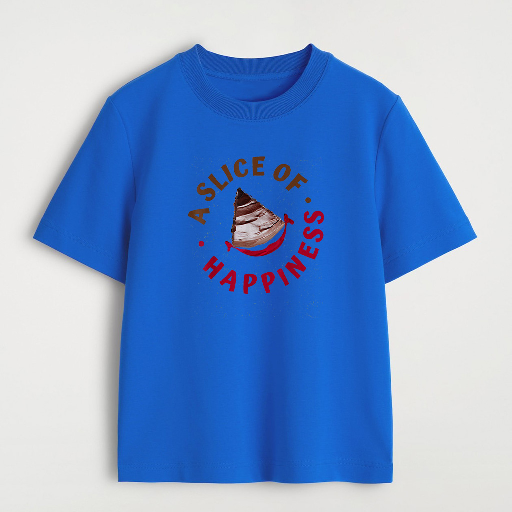 A Slice Of Happiness Enjoying Chocolate Cake Day T-Shirt - Image 5