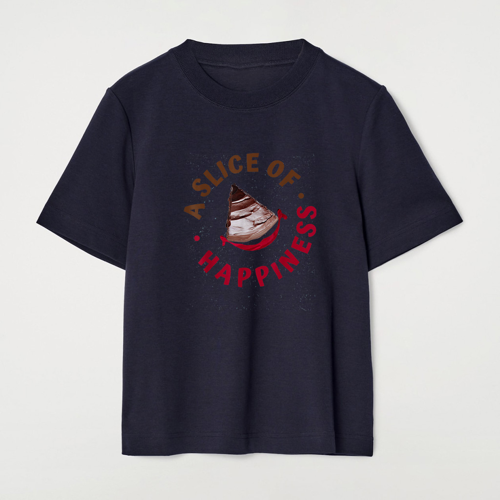 A Slice Of Happiness Enjoying Chocolate Cake Day T-Shirt - Image 7