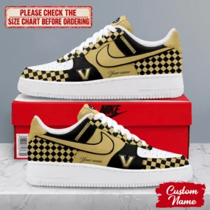 Limited Edition – Customized NCAA Vanderbilt Commodores Af1 Shoes