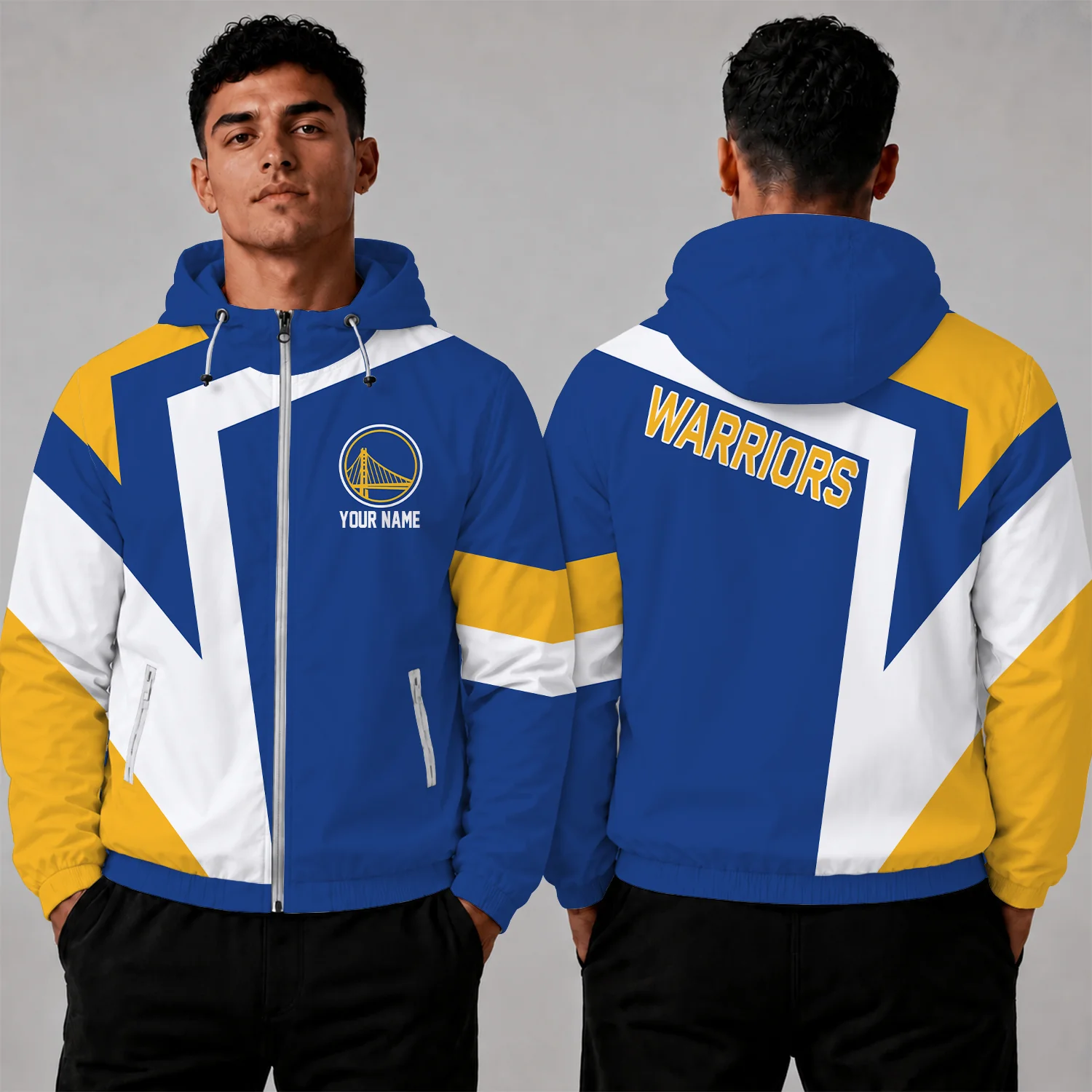 Limited Edition – Customized NBA Golden State Warriors Windbreaker Jacket