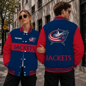 Limited Edition – Customized NHL Columbus Blue Jackets Satin Varsity Jacket & Baseball Jacket