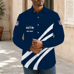 Limited Edition – Customized NFL Seattle Seahawks Men’s Long Sleeve Button-Up Shirt