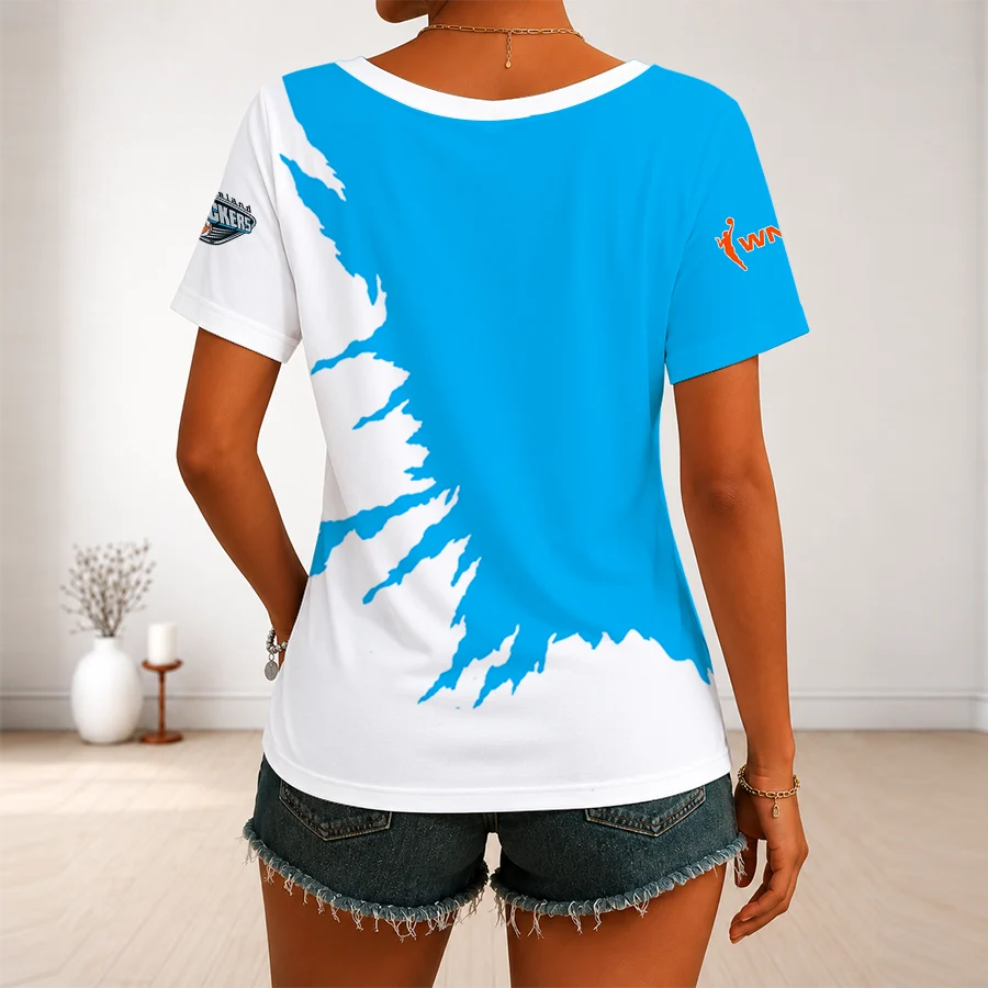 Limited Edition – Customized WNBA Cleveland Rockers V-Neck Female Shirt - Image 2