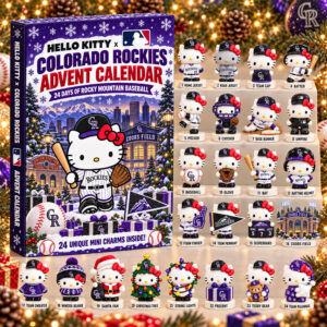 Hello Kitty x Colorado Rockies 2026 Christmas Advent Calendar Rockies Xmas Calendar