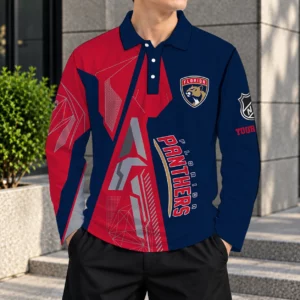 Limited Edition – Customized NHL Florida Panthers Men Long Sleeve Polo