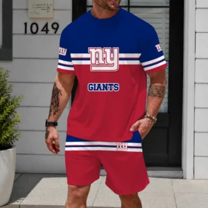 Limited Edition -customized NFL New York Giants Unisex T-Shirt & Shorts Set