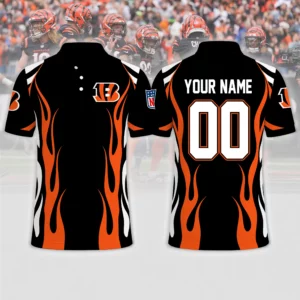 Limited Edition – Customized NFL Cincinnati Bengals Polo Shirt