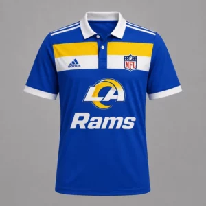 Limited Edition – Customized NFL Los Angeles Rams Polo Shirt