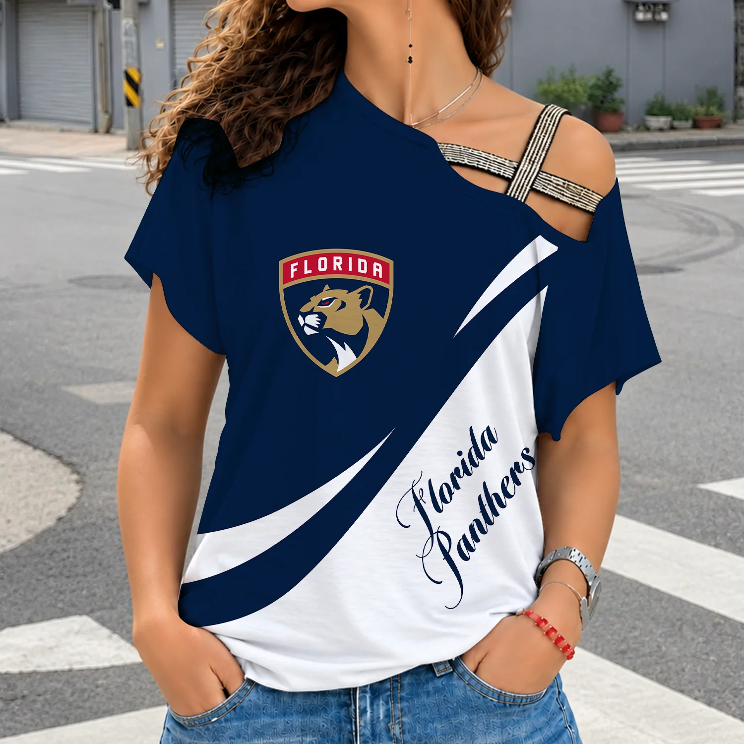 Limited Edition – Customized NHL Florida Panthers Shoulder Shirt