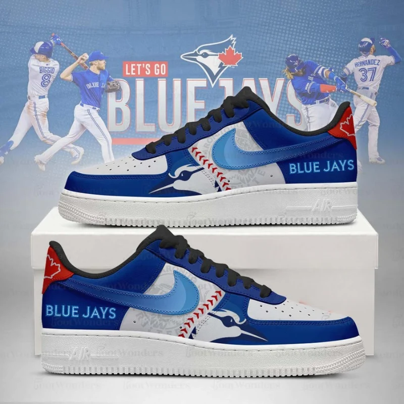 Limited Edition – Customized MLB Toronto Blue Jays Air force 1 Shoes