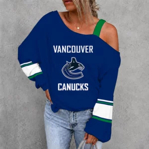 Limited Edition – Customized NHL Vancouver Canucks Drop Shoulder Sweatshirt