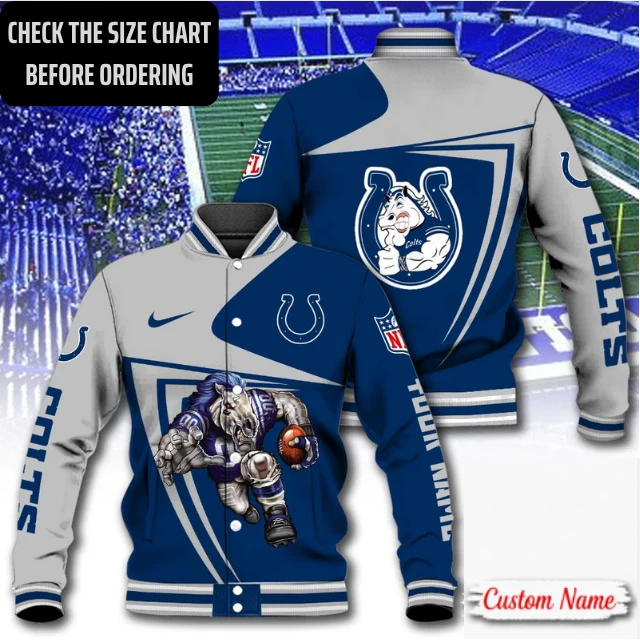 Limited Edition – Customized NFL Indianapolis Colts Satin Varsity & Baseball Jacket