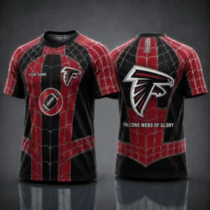 Limited Edition – Customized NFL Atlanta Falcons x Spider Unisex T-Shirt