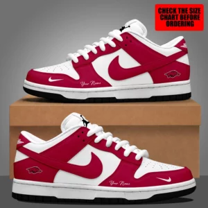 Limited Edition – Customized NCAA Arkansas Razorbacks Dunk Low Shoes